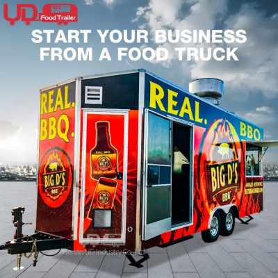 Custom Street Food Trucks BBQ Trailer for Sale