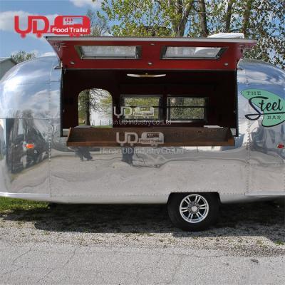 Stainless Steel Street Sale Coffee Beer Airstream Bar Halal Trailer Mobile Pizza Kitchen Retro Foodtruck