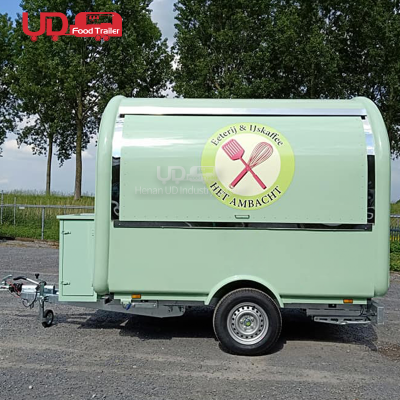 Ice Cream Push Cart Mobile Hot Dog Food Trailer