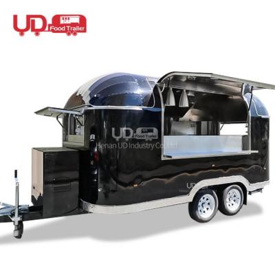 Small Burger Van Mobile Kitchen Fast Food Trailer Food Kiosk Airstream Food Truck Catering Trailer For Sale UK 