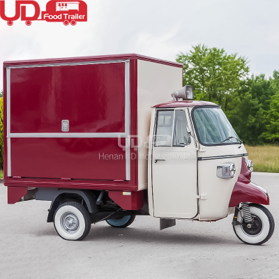 Electric Tuk Piaggio Ape Car Pizza Hot Dog Cart Mobile Food Truck